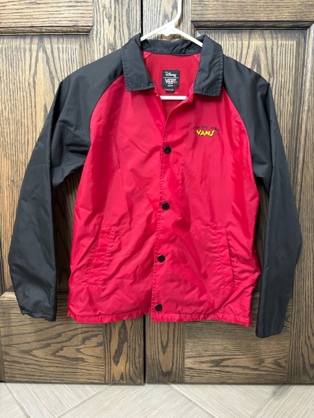 Vans x Disney Red and Black Kids' Raincoat
